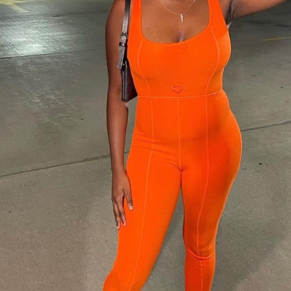 WAYDAMIN jumpsuit orange